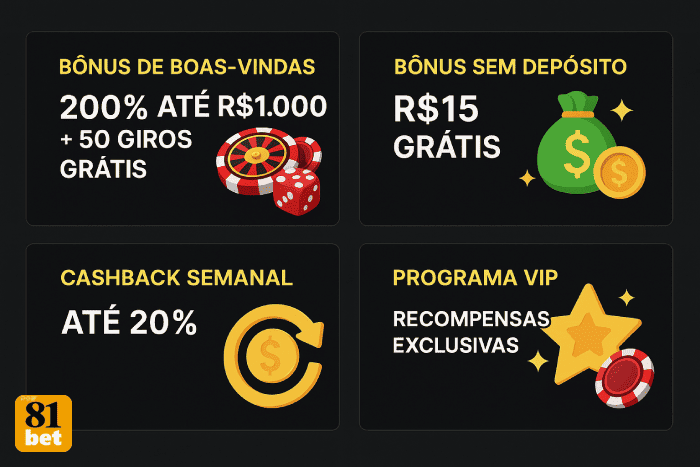 Bônus de cassino móvel 81BET com apostas online