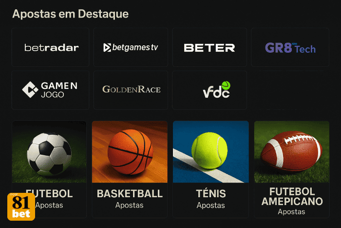 Aposte em apostas esportivas no cassino online 81BET