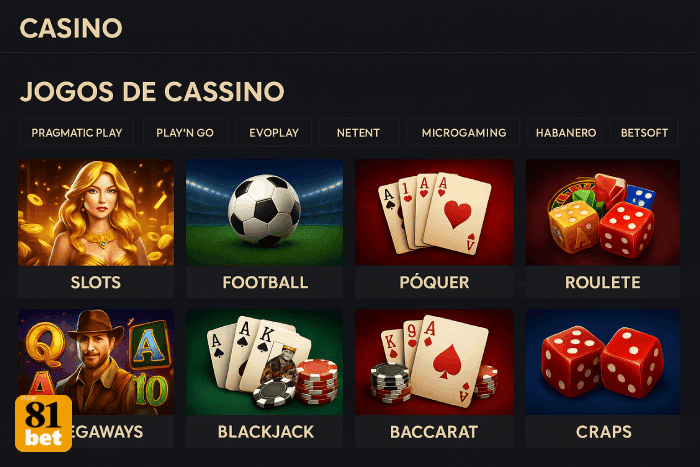 Jogos de cassino 81BET