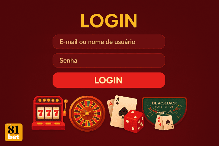 Login Cassino 81BET apostas seguras online
